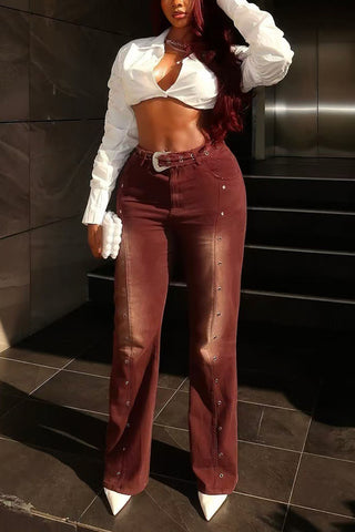 High-Waist Modern Flare Jeans