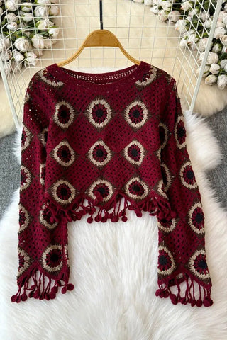 Crochet Fringe Sweater