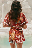 Floral Print Short Set