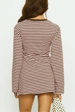 Striped Long Sleeve Casual Dress