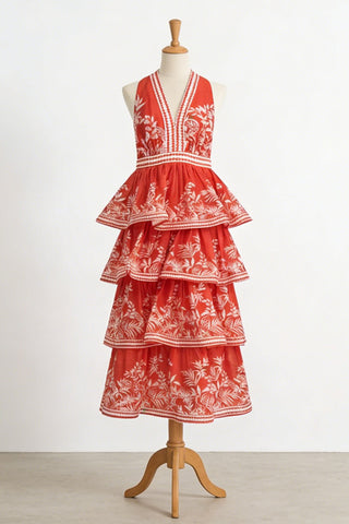 Tiered Halter Casual Dress