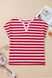 Striped V-Neck T-Shirt