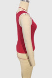 Scalloped Trim Tank Top