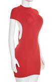 Sleek Short-Sleeve Casual Dress