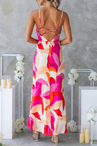 Floral Pattern Maxi Dress