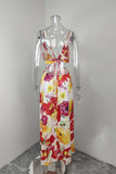 Floral Cutout Maxi Dress