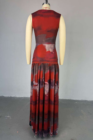 Tie-Waist Maxi Casual Dress