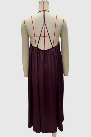 Strappy Backless Maxi Dress
