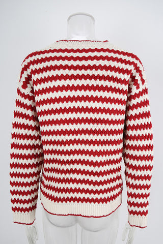 Chevron Pattern Knit Sweater
