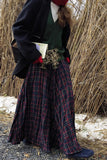 Plaid High-Waist Maxi Skirt