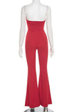 Cutout Tie-Front Jumpsuit