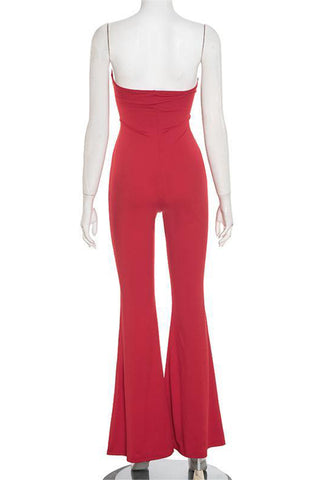 Cutout Tie-Front Jumpsuit
