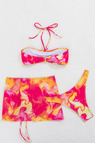 Floral Accent Bikini Set