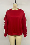 Bow-Accent Long-Sleeve Sweatshirt