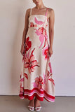 Floral Maxi Sundress with Straps