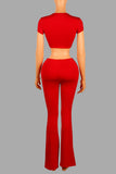 Chic Cut-Out Pants Set