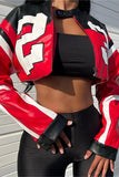 Bold Graphic Cropped Jacket