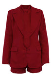 Elegant Blazer and Shorts Set