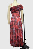 One-Shoulder Flowing Casual Dress