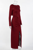 Elegant Ruched Evening Dress