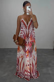 Floral Halter Maxi Dress