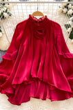 Elegant Layered Blouse with Ruffle Details