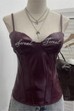 Strap-Detail Corset Tank Top