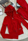 Casual Zip-Up Hoodie and Jogger Set