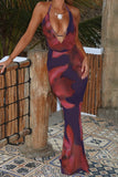 Floral Halter Maxi Sundress