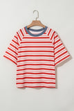 Casual Stripe Pattern T-Shirt