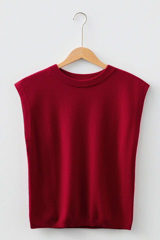 Sleeveless Knit Tank Top