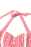Charming Gingham Halter Sundress