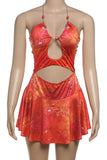 Cut-Out Halter Vacation Dress