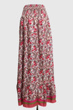 Smocked Waist Midi Skirt