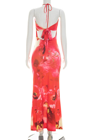 Halter Neck Maxi Dress