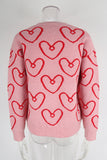 Heart Patterned Sweater