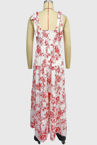 Floral Print Casual Maxi Dress