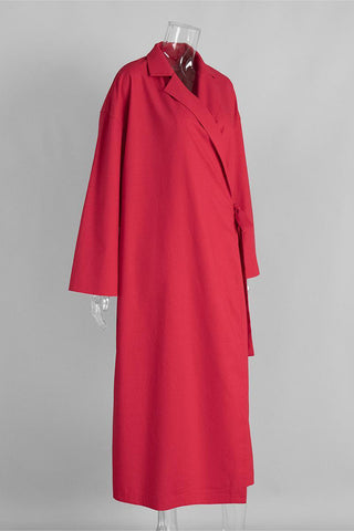Tie-Waist Wrap Casual Dress