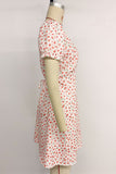 V-Neck Floral Casual Dress