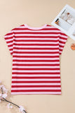 Striped V-Neck T-Shirt