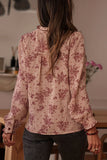 Ruffled Button-Down Blouse