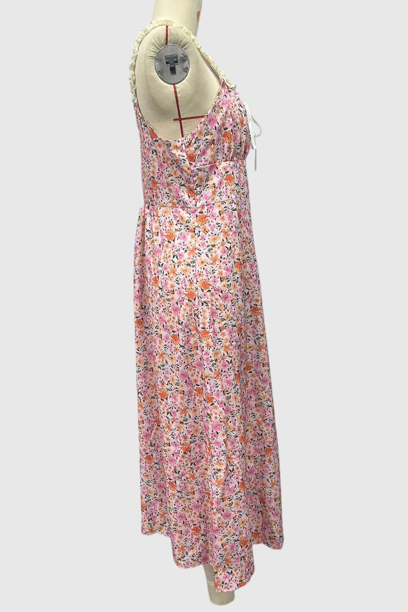 Floral Spaghetti Strap Casual Dress