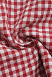 Tie-Front Gingham Tank Top