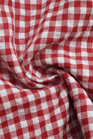 Tie-Front Gingham Tank Top