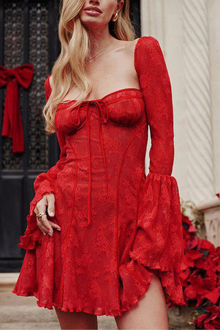 Lace Detail Casual Dress