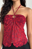 Polka Dot Halter Neck Camisole