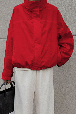 High-Neck Oversized Jacket