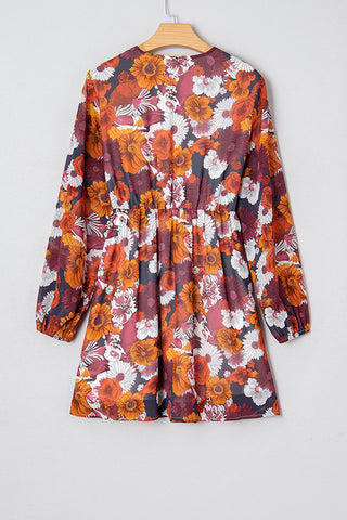 Floral Print Casual Dress