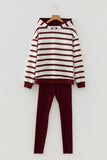 Striped Hoodie and Pants Set