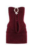 Sparkle Strapless Mini Dress